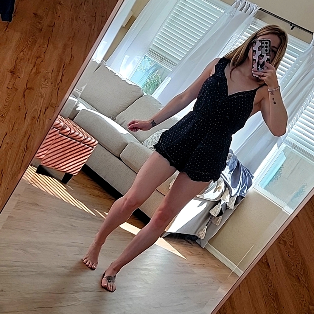 Cute black romper